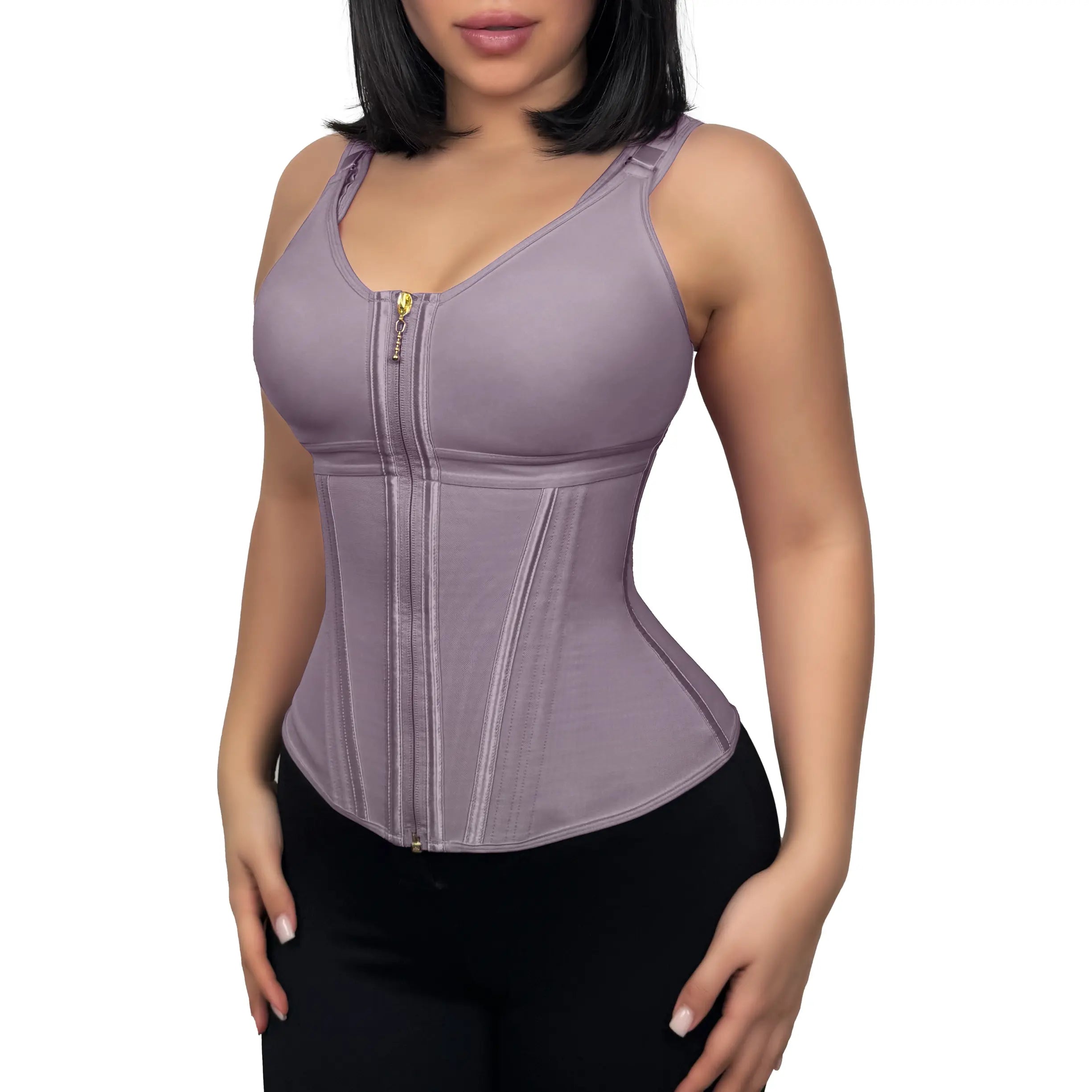 Hourglass Sculpting Workout Vest | Zip & Adjustable Hooks
