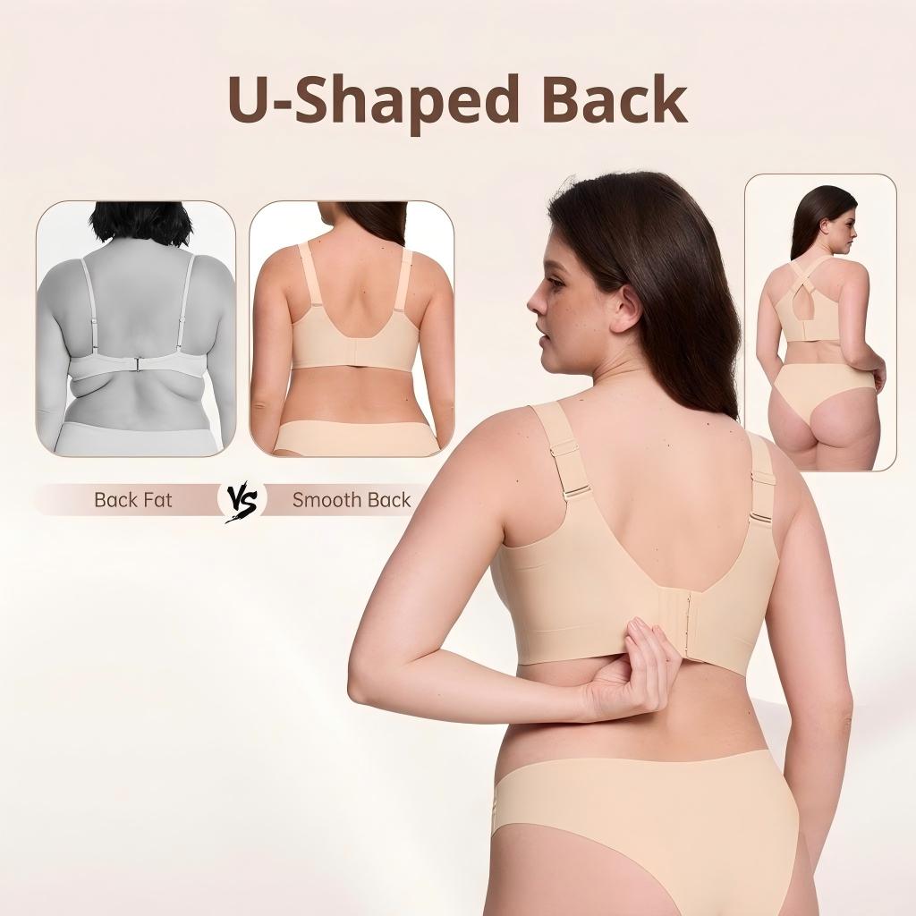 Women's Full Coverage Wireless Jelly Bra – Soft Padded Everyday T-Shirt Bra