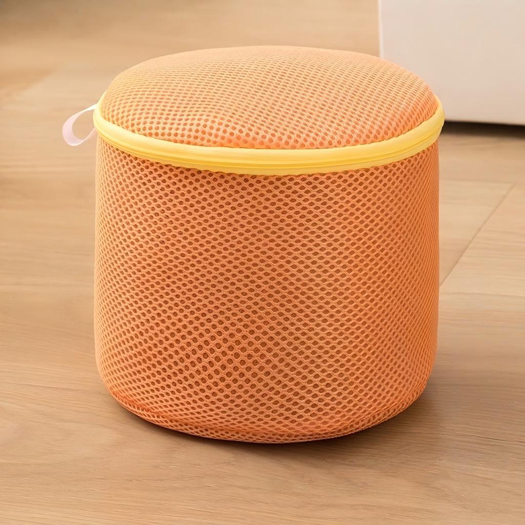[2packs]Cylinder Lingerie Laundry Wash Bag – Anti-Deformation Bra Protection Bag