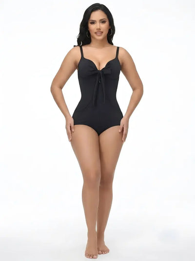 SummerVibes Tummy Control Tie Knot One Piece Swimsuit | Push-Up Slimming Bathing Suit