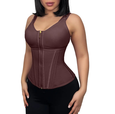 Hourglass Sculpting Workout Vest | Zip & Adjustable Hooks